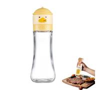 Pepper Grinder Bottle, Yellow Duck Portable Kitchen Flour and Pepper Mill, 180ml/200ml Manual Grinder with Adjustable Coarseness, Ideal for Seasonings, Sea Salt, and Coffee Beans