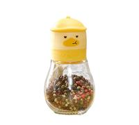 Pepper Grinder Bottle, Yellow Duck Salt Mill, Portable Kitchen Pepper Mill, Adjustable Coarseness Grinder, 180 ml/200 ml Manual Salt and Pepper Grinder With Adjustable Coarseness For Kitchen Use