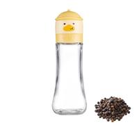 Pepper Grinder Bottle, Yellow Duck Salt Mill, Portable Kitchen Pepper Mill, Adjustable Coarseness Grinder, 180 ml/200 ml Manual Salt and Pepper Grinder With Adjustable Coarseness For Kitchen Use