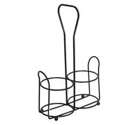 Pepper Grinder Stand - Metal Mill Holder | Heavy Duty Stainless Steel Bracket | Stable Table Organizer for Salt and Pepper Mills, Kitchen Gadget for Family Dinner Parties & Friends Gathering