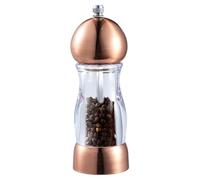 Pepper Mill | Clear Refillable Salt Grinder Adjustable Coarseness Mill,Portatile Ceramic Grinding Mechanism for Grilling Baking, Easy to Use