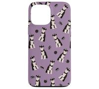 Pepper Pup - Schnauzer bianco e nero in lilla Custodia per iPhone 13 Pro Max