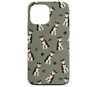 Pepper Pup - Schnauzer bianco e nero in lilla Custodia per iPhone 13 Pro Max