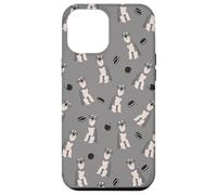 Pepper Pup - Schnauzer grigio e bianco in grigio Custodia per iPhone 12 Pro Max