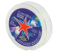 Pepperell - Stretch Magic - Cordino per Perline e Gioielli da 1,5 mm, Lunghezza 4 m, Trasparente