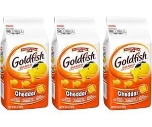 Pepperidge Farm Goldfish, Cheddar, sacchetto da 6,6 oz (confezione da 3)