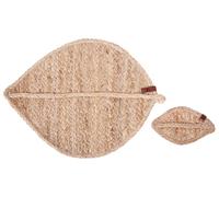 PEPPERLEAF Set di tovagliette e sottobicchieri Iuta Naturale