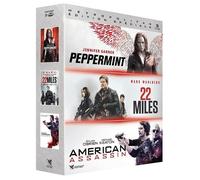 Peppermint + 22 Miles + American Assassin Cofanetto DVD Nuova