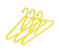 Peppermint Products Hanger | Set di 3 fermagli in tessuto in corda | Staffa di design antiscivolo per giacche, camicie, pantaloni | Design: Roman Luyken | Gruccia per armadio e guardaroba (giallo)