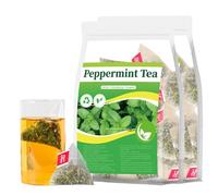 Peppermint Tea Bags, Premium Natural Peppermint Leaves, Refreshing & Minty Flavor, Caffeine Free Herbal Tea (2 Pack)