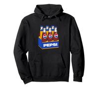 Pepsi - Cassetta per Bottiglie, Stile retrò, Confezione da 6 Felpa con Cappuccio