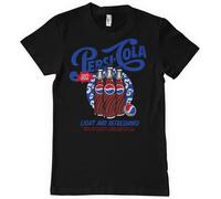 Pepsi T-Shirt Uomo Nero Manica Corta Scollo Rotondo Regular
