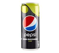 Pepsi Zero Lime Bevanda al Gusto di Lime Senza Zucchero 24 Lattine da 330 ml