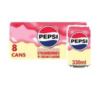 Pepsi Zero Panna e Fragola - 8x 330ml