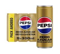 Pepsi Zero senza caffeina Soda alla cola con zero zucchero e zero calorie, confezione da 9 lattine da 330 ml, 2,97 litri in totale