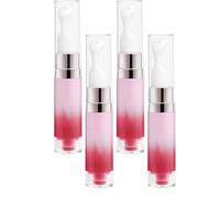 Peptide Brightening Lip Serum, Lip Brightening per labbra scure, Vitamina C Hydrating Essence, Olio idratante per labbra con Ceramide e Squalano, Formula di Riparazione per Liscio, Morbido (4 pezzi)