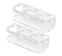 Peptide Case, Storage Holder, 2 pezzi Portable Organizer Rack with 3 slot, Wall Mounted Reusable Container 3.62x1.38x1.18 Inches for Medicine, Diabetic Supplies, Travel, Home Use by Women, Men