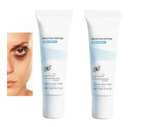 Peptide Eye Cream, Brightening, helps minimize the look of dullness around eyes,supports a smoother-looking,Moisturizing and Soothing Formula for Comfortable Under-Eye Car (2PCS)