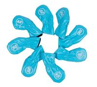 PEPWE 8Pcs Golfs Testa di Ferro Coperture Protettive Cuoio DELL'UNITÀ di elaborazione Impermeabilizza Golf Testa di Ferro Copre Accessori Regali Per Golfers PU Copertura