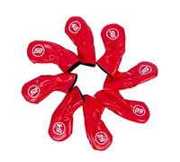 PEPWE 8Pcs Golfs Testa di Ferro Coperture Protettive Cuoio DELL'UNITÀ di elaborazione Impermeabilizza Golf Testa di Ferro Copre Accessori Regali Per Golfers PU Copertura