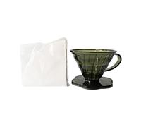 PEPWE Filtro da caffè riutilizzabile a cono gocciolatore per cucine domestiche caffettiera a bassa fermentazione con presa comoda