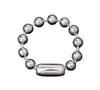 PEPWE Perline hip hop alla moda da uomo, regalo di Natale, San Valentino, vintage, con catena di perline resistenti all'usura