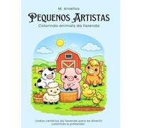 Pequenos artistas: Colorindo animais da fazenda.