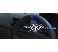 Per 00-07 Citroen C5 MK1 Volante IN Pelle Nera Cover + Blu Elettrico Cinturino