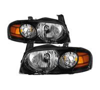 Per 04-06 Nissan Sentra Ricambio Fari Lampade Nero Alloggiamento Sedan Modello