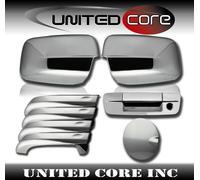 Per 09-18 Dodge RAM Cromo Portellone Specchio Porta Leva Cromo Gas Porta Cover