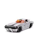 Per: 1:24 1963 Chevrolet Corvette Ad Alta Simulazione Squisito Modello In Lega Di Modellazione Di Auto Pressofuse