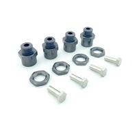 Per 1/8 1/10 RC Auto Aggiornamenti Parti In Lega Alluminio Adattatore Esagonale Da 12mm A 17mm Mozzi Ruota Estensione Dadi Conversione RC Auto Componenti
