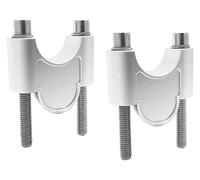 Per 1 Coppia Morsetti Manubrio Universale Moto 28 Mm 1 1/8" 22 Mm 7/8" Manubrio Riser Clamp(22mm Silver)