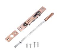Per 1 Pacchetto 10 Bulloni con Asta per Porte Francesi Doppie, Bronzo Rosso
