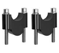 Per 1 Paio Morsetti Universali 22 Mm Moto ATV Scooter Kit Riser Manubrio Moto CNC Con Rialzo 30 Mm Manubrio Riser Clamp(Black)