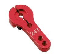 Per 1 Pezzo In Lega Alluminio 24T Regolabile Servo Sterzo Pesante Mezzo Braccio 35 Mm Lunghezza RC Auto Barca Elicottero Parti Aggiornamento Parti Modificate Rc(Red)