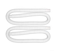 Per 1. Set di tubi per pompa per piscina fuori terra da 63 cm, lunghezza 149,9 cm, a prova di perdite, design interno liscio compatibile con più marche (bianco)