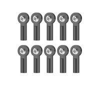 Per 10 Pezzi M2 Link Tirante Terminale Metallo Per Giunto Universale Testa Sferica Fibbia Sterzo Tirante Terminale Per Mini Bielle RC Barche Accessorio Per Auto RC(Gray)