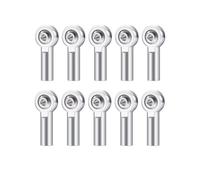Per 10 Pezzi M2 Link Tirante Terminale Metallo Per Giunto Universale Testa Sferica Fibbia Sterzo Tirante Terminale Per Mini Bielle RC Barche Accessorio Per Auto RC(Silver)