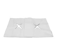 Per 100 pezzi, per la copertura del poggiatesta monouso, il design del foro, il buon assorbimento dell'acqua, traspirante, per i saloni di bellezza (【Bianco】 sciarpa a foro a croce)