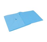 Per 100 pezzi, per la copertura per il poggiatesta, il design del foro, il buon assorbimento dell'acqua, traspirante, monouso, per i saloni di bellezza (Blu)