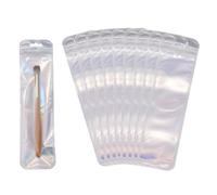 Per 100 Sacchetti con Zip Lunghi 2.2"x8.7" Plastica Richiudibili Multicolore