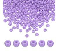 Per 1000Pcs Perline Acriliche Viola Chiaro 6x9mm
