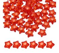 Per 100pcs Perline Stella 14mm, Cavallino, Spacer, Rosso
