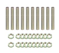 Per 10Pcs M10x1 Filettatura Fine 2.8" Kit Raccordo Lampada con Dadi Zincati