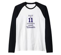 per 11 Anni Il Nostro Miracolo 11 Compleanno Maglia con Maniche Raglan