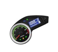 Per 12V Moto Universale Digitale 0~12000 RPM Contagiri Strumento Contachilometri Cruscotto Tachimetro Carburante Contachilometri