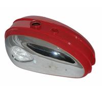 Per 1960 BSA C15 B40 SS80 SS90 Rosso Dipinta & Cromo Benzina Tank Riproduzione