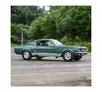 Per 1967 Ford Mustang GTA Fastback 1 18 Modello Di Auto Sportiva Simulazione Statica Modello Pressofuso Di Auto Auto In Miniatura(verde)