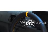 Per 1995-2006 Peugeot Expert I Vera Pelle Volante Cover + Giallo Cinturino